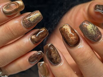 鉱物ネイル/ニュアンスネイル