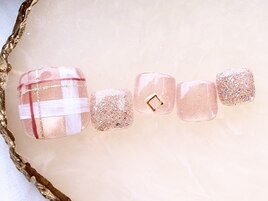 チェックネイル¥7500