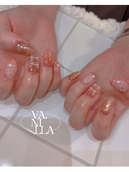 バニラ(vanilla)の写真/定額メニューがあるので安心！可愛くお得に。お好きなカラーのチェンジで理想の指先を叶えよう♪