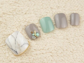 ネイルズシャトン/大理石アート