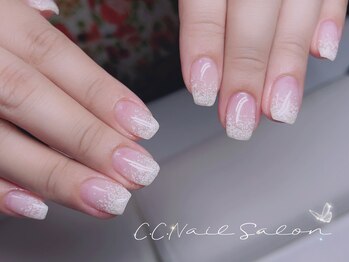 シーシーネイルサロン 池袋(C.C.Nail salon)/桜　雪　ラメグラテーション