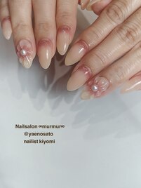 ぷっくりフラワーネイル