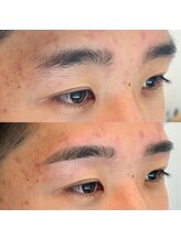 アンドスリー 原宿 表参道店(And Three)/ナチュラル平行眉【眉毛/メンズ