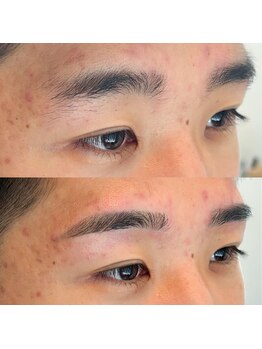 アンドスリー 原宿 表参道店(And Three)/ナチュラル平行眉【眉毛/メンズ