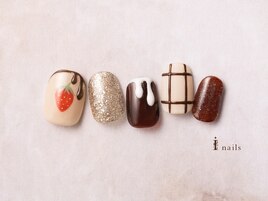 いちごチョコネイル