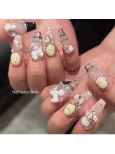 ネイルサロンアンドスクール ベル(Belle)/チェック×ゆるかわ