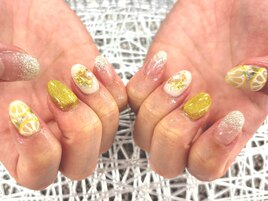 〇イエローレモンネイル