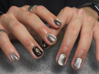 オムネイル 渋谷(HOMME NAIL)/マグネットネイル ¥7.100