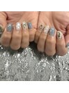 《ハンド》ブルーシェルネイル