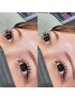 ブリーズ アイラッシュ 沖縄市(Breeze eye lash)の写真/流行りの束間とダブルフラットで取れずらい瞳へ!キープ力を追求する専門店