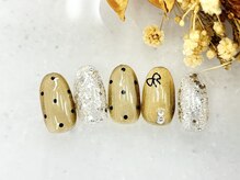 キャンアイドレッシー 足利店(Can I Dressy)/秋・大人可愛い上品ネイル￥6000