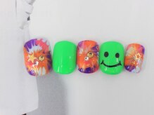 ネイルサロンセレーネ(Selene)/夏フットネイル☆スマイル☆