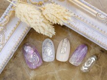 ソウ 難波店 nail salon Sou/パープルシェルnail