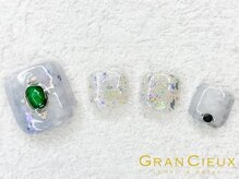 クアトログランシュ 青葉台(QUATRO×GranCieux)/くすみブルー ストーンネイル