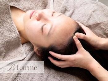 ラルム 豊中店(Larme)の写真/《極上の癒しヘッドスパ》眼精疲労/頭痛/首肩のコリ/不眠等のお悩み/自律神経の乱れでお悩みの方に！