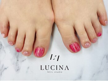 ネイルスタジオ ルキナ(LUCINA)/c-349 うるうるフットネイル