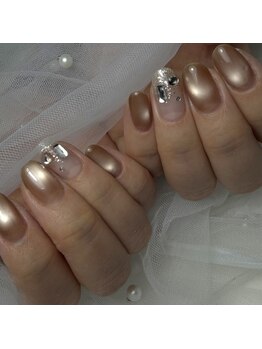 ハートネイル(Heart nail)/ブラウンマグ