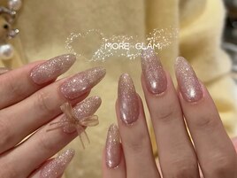 輝くフラッシュネイル