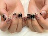 持ち込みハンドデザイン120分コース☆¥11000【パーツ/アート時間内付け放題】