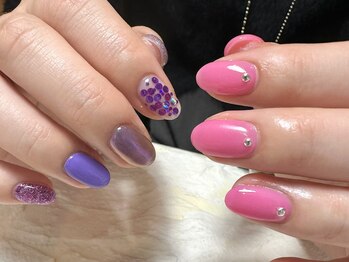 デューネイルスタジオ(dew nail studio)/アシメカラー