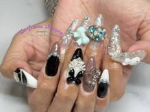 アン ジョーヌドラゴ/【ロングネイル】アシメデザイン