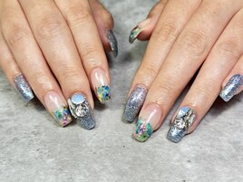 押し花ネイル