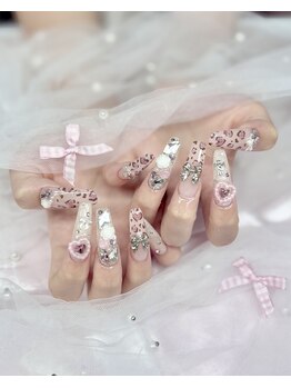 マミーフルール(Mamie fleur)/レオパードネイル*