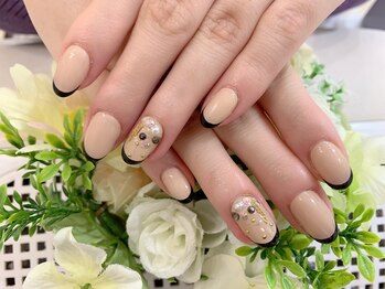 ディーネイル 天王寺(D-nail)/[中村]黒バーチャルフレンチ