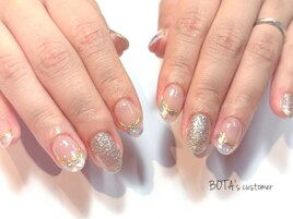 クリアフレンチネイル/夏ネイル