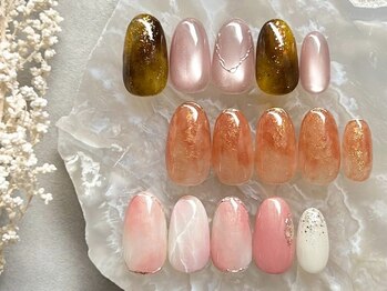 リッシュ(RICHE)の写真/自爪を削らないパラジェル認定サロン☆大人の秋ネイルは上品に♪ボルドーネイル/うる艶オフィスネイルも◎