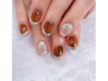 ディアリーネイル(Dearly Nail)/べっ甲ネイル