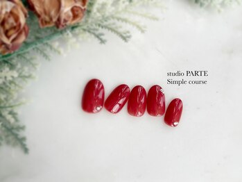 スタジオパルテ ネイルアイラッシュ(studio PARTE)/定額ハンド　シンプルコース
