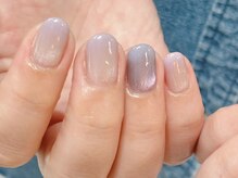 ナンバーネイル 立川(N゜Nail)/ぷるマググラデ シンプルネイル