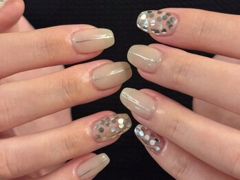 フィロンネイル 博多店(filonnail)の写真/周りに褒められるニュアンスデザイン多数。毎月フォトギャラ更新中*細部の質感/奥行きにこだわるアートを。