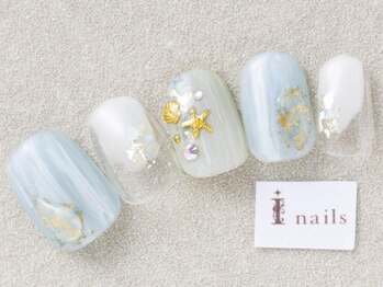 アイネイルズ 三宮店(I nails)/グリーンサマー¥8000