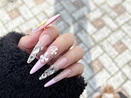 ★ピンクフレンチロングネイル★