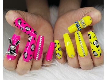 ネイルズゴーゴー 新宿店(NAILSGOGO)/スカルプ 夏 ネオンネイル