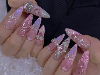 リンネイル 新大久保店(Rin Nail)/#待ち込みデザインOK　#付け放題