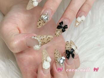 ココネイル 吉祥寺(coco.nail)/レオパード ヒョウ柄 ガーリー
