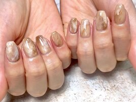 カフェオレニュアンスネイル