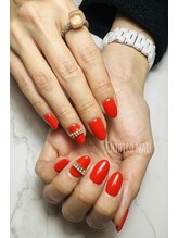 チヒロネイル/ジェルワンカラー＆アート2本