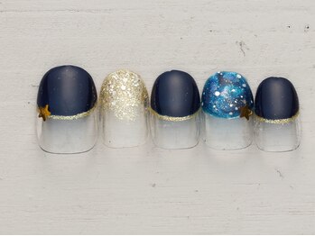 ノーネイル 大宮(NO NAIL)/ギャラクシーフレンチ ￥4990