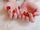秋ネイル　8980円