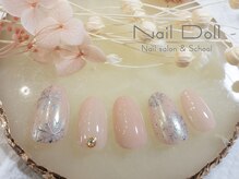 ネイルドール(Nail Doll)/オーロラ×雪の結晶