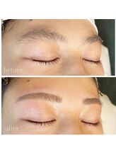 エムアンド(m&)/眉カラー＋眉ワックス脱毛