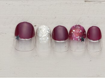 ノーネイル 大宮(NO NAIL)/ギャラクシーフレンチ ￥4990