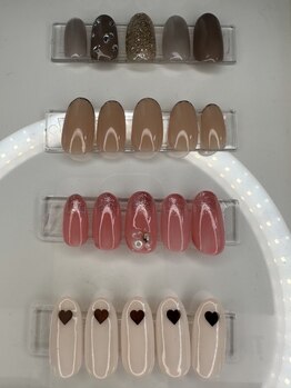 ルミエールサント(lumiere sainte)の写真/シンプルの中にあなたらしさをプラス☆肌なじみのよいカラーも豊富にご用意◎細部までこだわる技術を♪