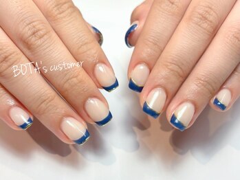 フレンチネイル/ネイビー