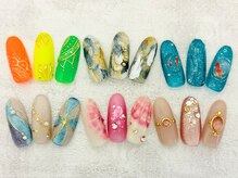 ネイルエイム(Nail eim)/夏★ニュアンス★マグ★ミラー