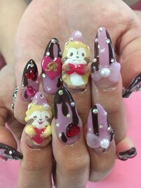バレンタインラスカルネイル☆